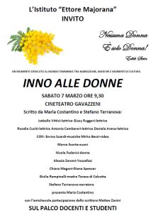 Istituto Majorana - Inno alle donne